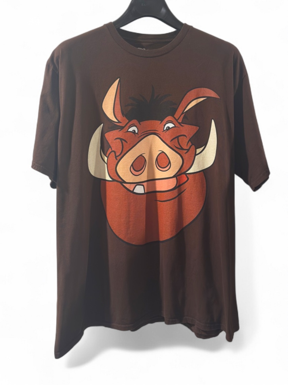 Disney Pumbaa Brown Graphic T-shirt Size Men’s XL